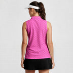 Suck It-Women Sleeveless Polo Shirt-Gerbera Prints