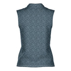 Swap Spit-Women Sleeveless Polo Shirt-Gerbera Prints