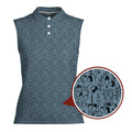 Swap Spit-Women Sleeveless Polo Shirt-Gerbera Prints
