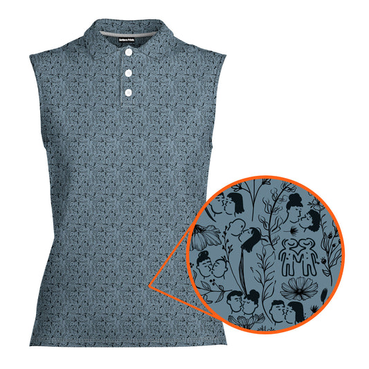 Swap Spit - Ladies Sleeveless Golf Polo Shirt