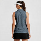 Swap Spit-Women Sleeveless Polo Shirt-Gerbera Prints