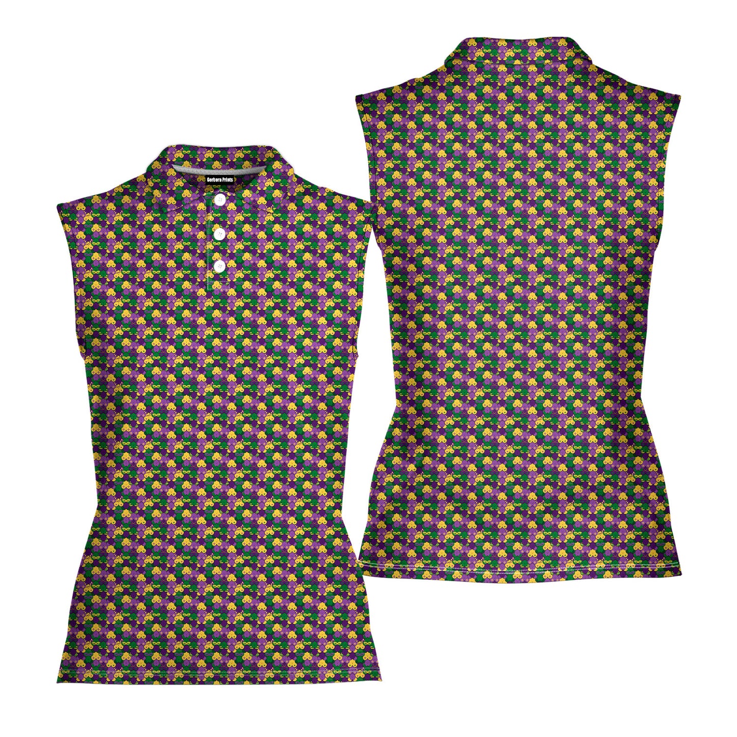Fat Tuesday - Ladies Sleeveless Golf Polo Shirt