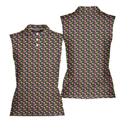 Fat Tuesday - Ladies Sleeveless Golf Polo Shirt