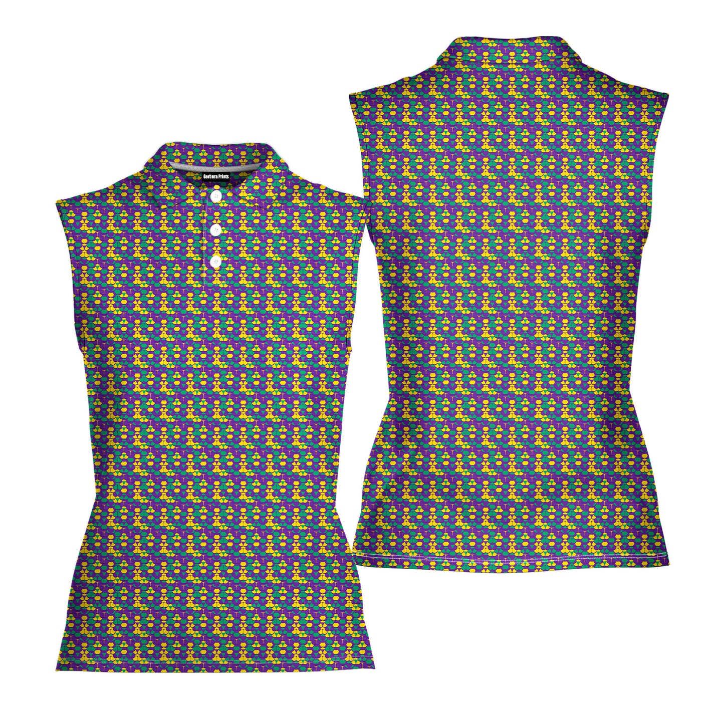 Mardi Cheeks - Ladies Sleeveless Golf Polo Shirt