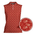 250th Anniversary-Women Sleeveless Polo Shirt-Gerbera Prints