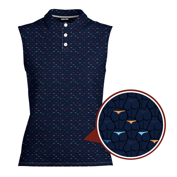 Until You Look Closer Women Sleeveless Polo Shirt