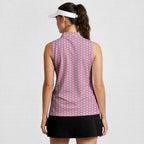 Since 1776-Women Sleeveless Polo Shirt-Gerbera Prints
