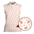 Peach State-Women Sleeveless Polo Shirt-Gerbera Prints