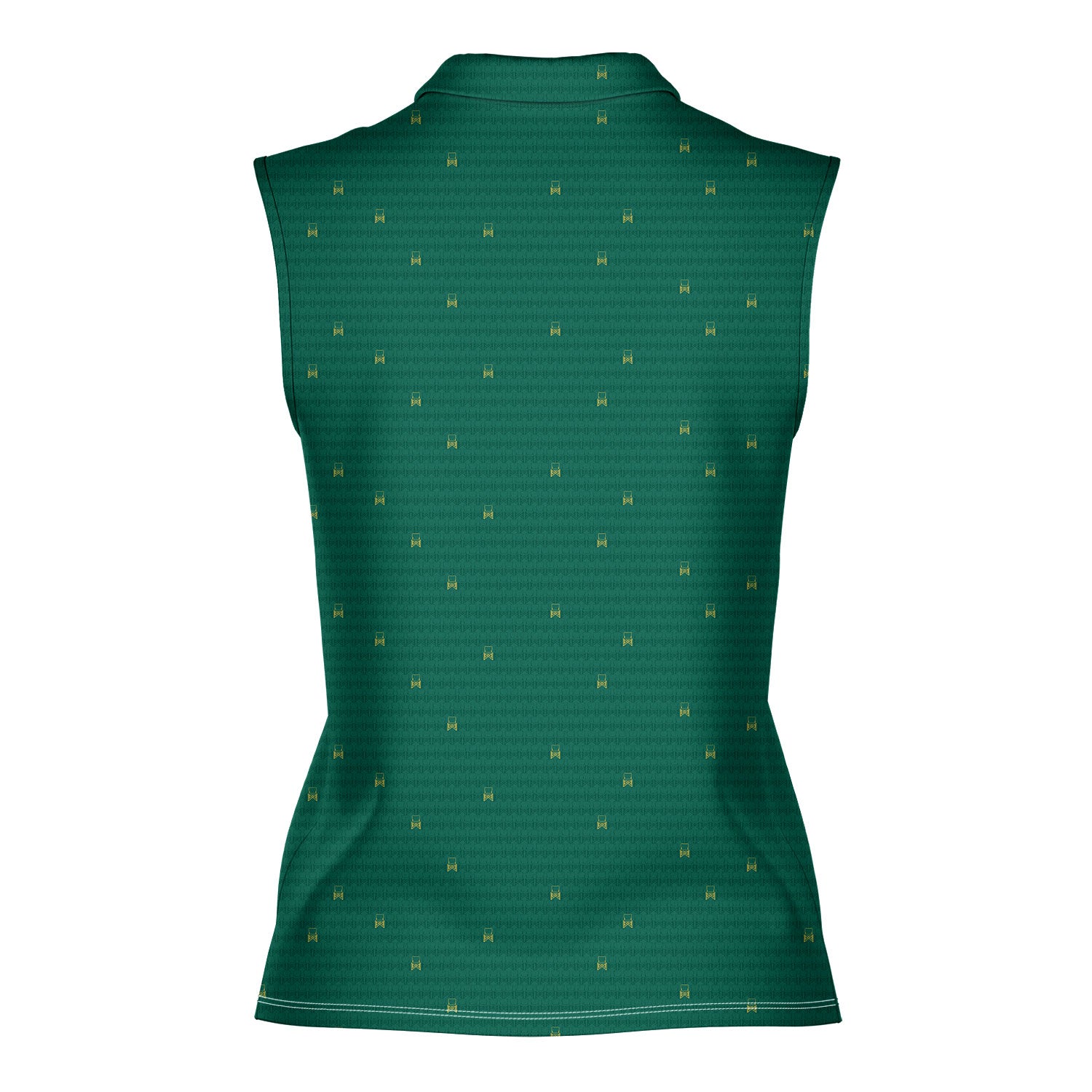 Masters Chair Ladies Sleeveless Golf Polo Shirt-Women Sleeveless Polo Shirt-Gerbera Prints