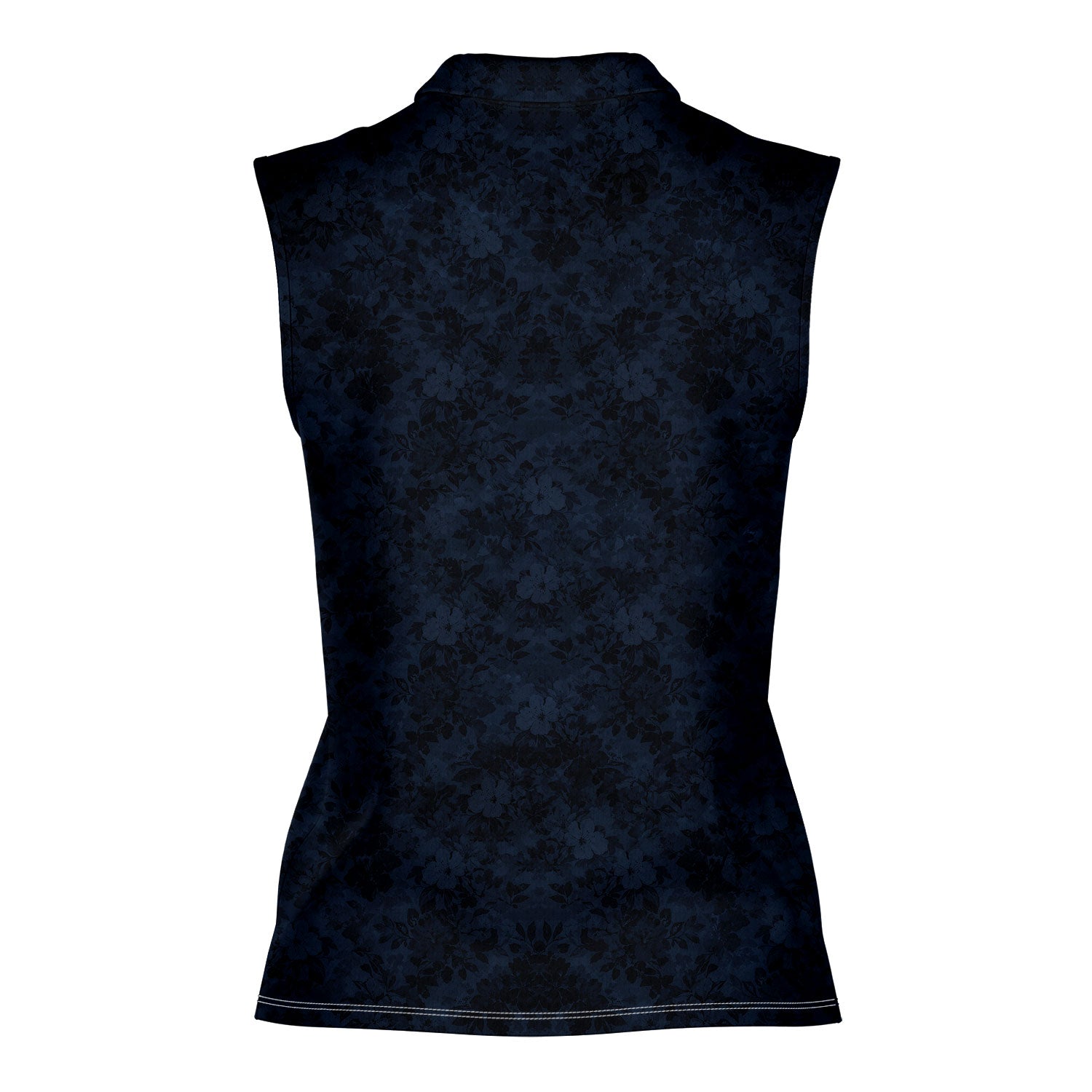 Masters Patrons-Women Sleeveless Polo Shirt-Gerbera Prints