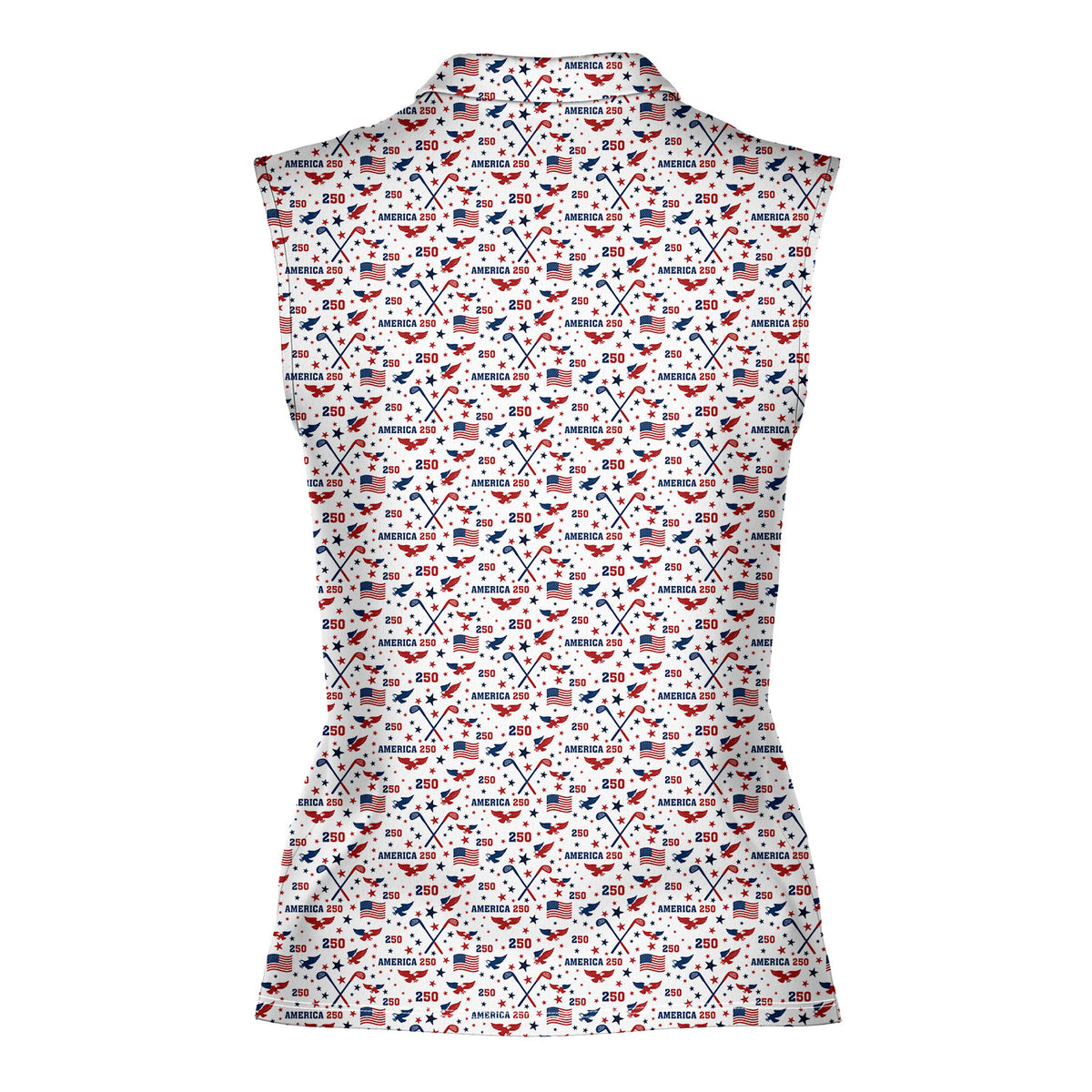 America 250 Fairways Sleeveless Golf Polo - Back