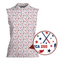 America 250 Fairways Sleeveless Golf Polo - Detail Close-up