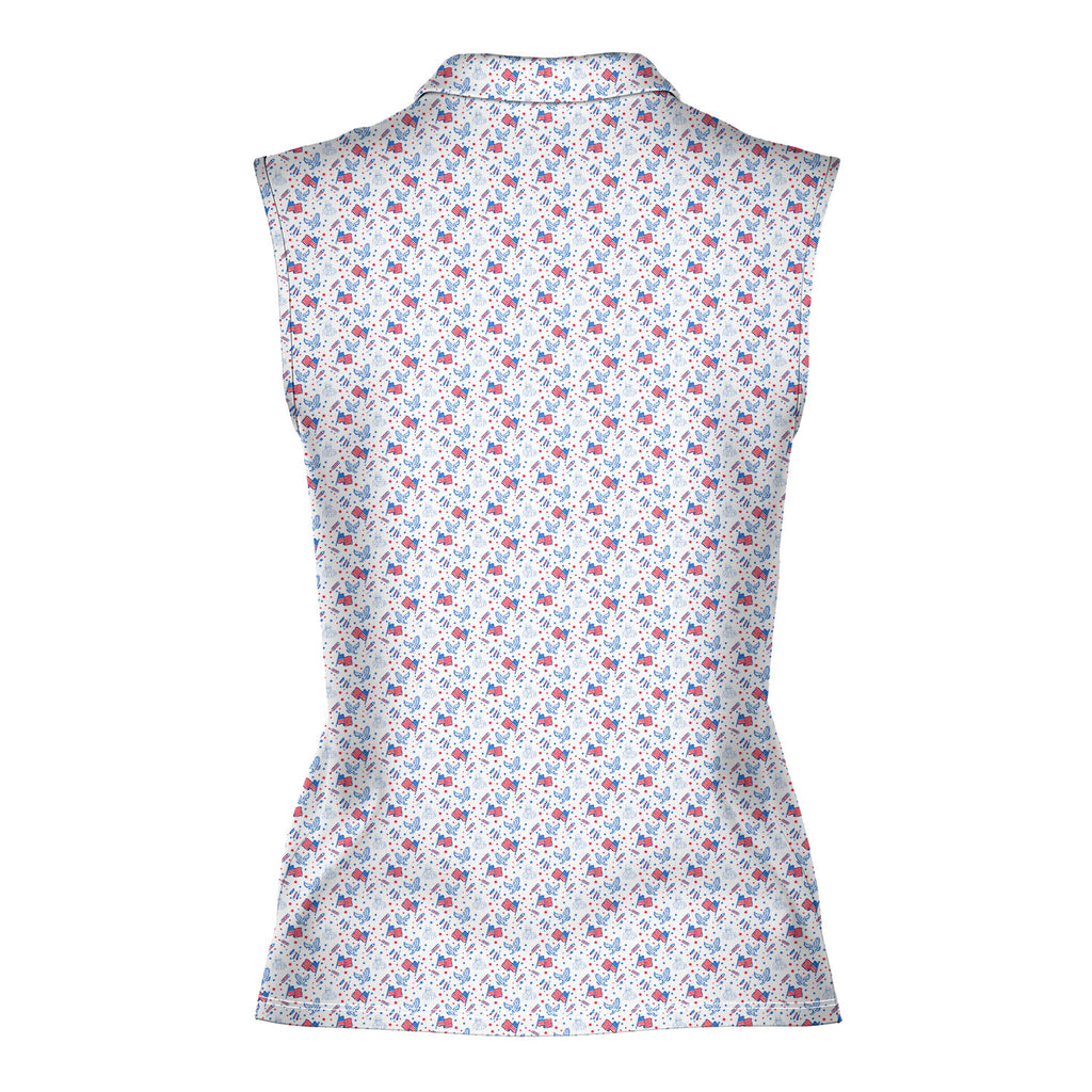 Eagle Spirit Sleeveless Golf Polo - Back