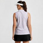 Eagle Spirit Sleeveless Golf Polo - Model Back