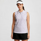 Eagle Spirit Sleeveless Golf Polo - Model Front