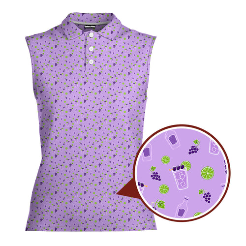 19th Hole Transfusion Women Sleeveless Polo Shirt