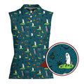 Haunted Fairways Women Sleeveless Polo Shirt