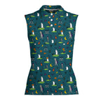 Haunted Fairways Women Sleeveless Polo Shirt