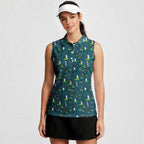 Haunted Fairways Women Sleeveless Polo Shirt