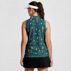 Haunted Fairways Women Sleeveless Polo Shirt