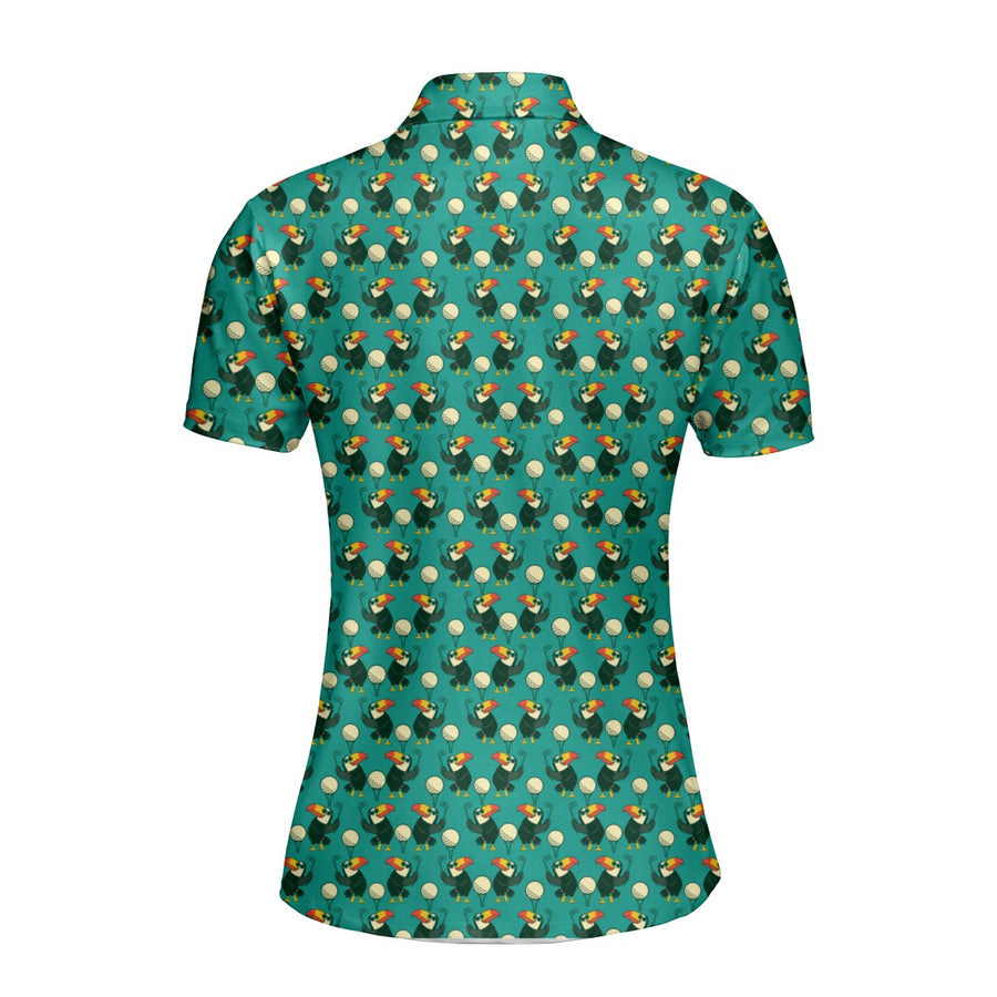 Back preview of Toucan Tee Time with your team and number