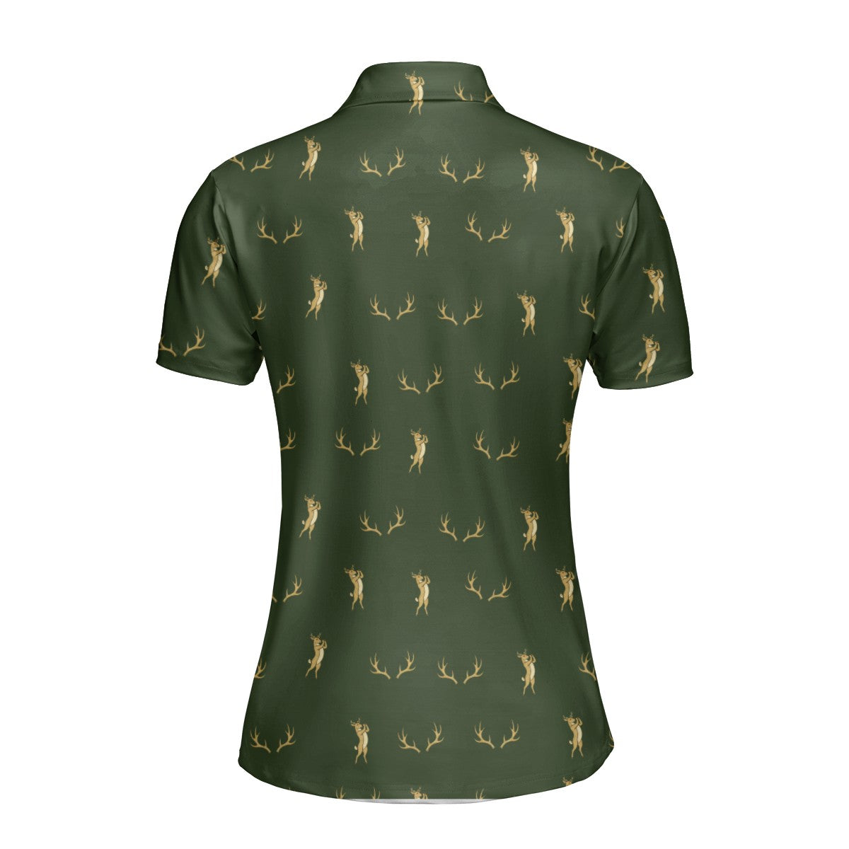 Buck Season Birdie Polo Shirt For Women - Back
