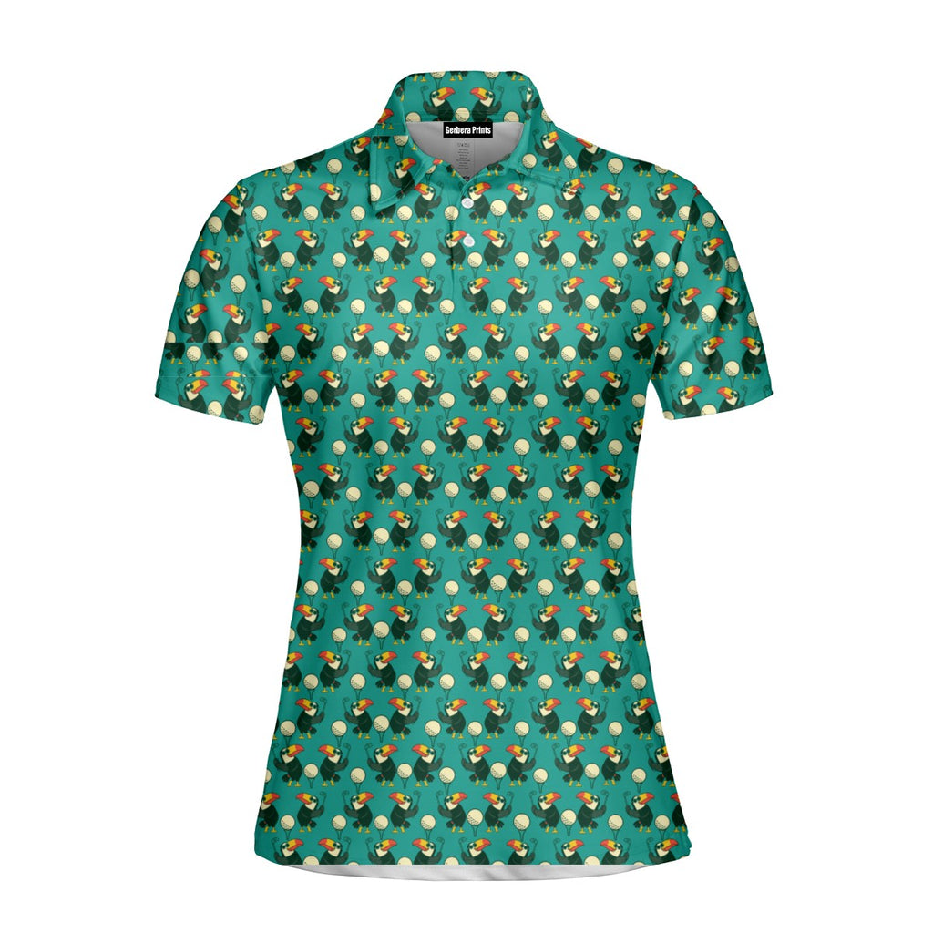 Toucan Tee Time Polo Shirt For Women - Front