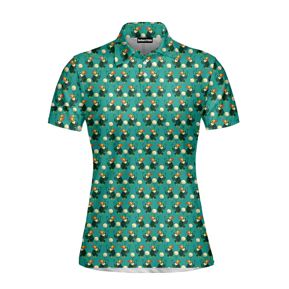 Toucan Tee Time Polo Shirt For Women - Front