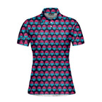 Synthwave Bogey Sun Polo Shirt For Women - Front