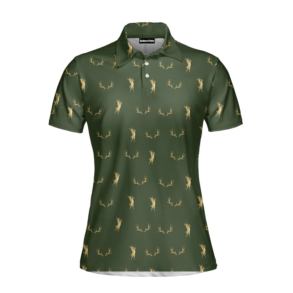 Buck Season Birdie Polo Shirt For Women - Front