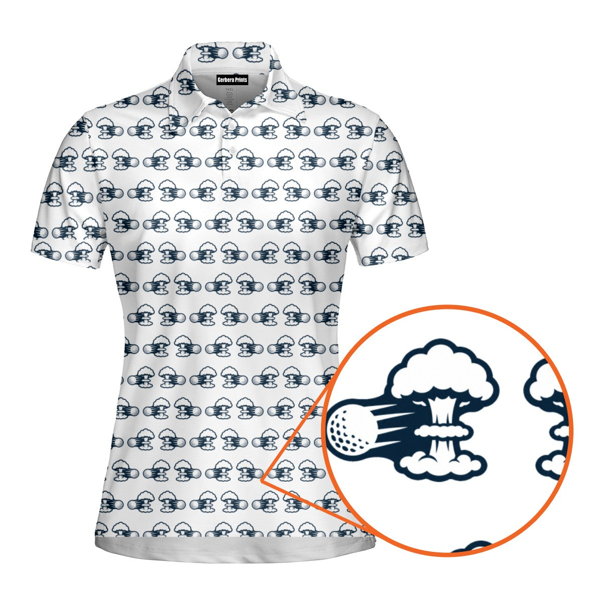 Total Tee Destruction Polo Shirt For Women - Detail Close-up