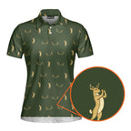 Buck Season Birdie Polo Shirt For Women - Detail Close-up