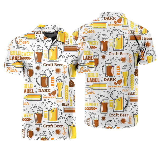 Beer Born To Drink Polo Shirt For Men