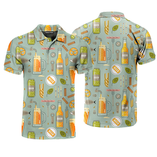 Happy Beer Polo Shirt For Men