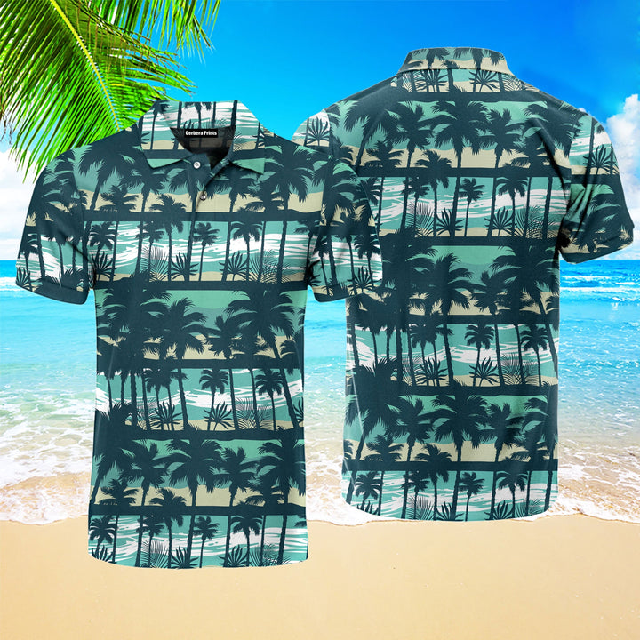 Tropical Vintage Polo Shirt For Men