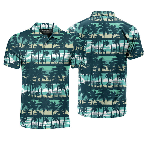 Tropical Vintage Polo Shirt For Men