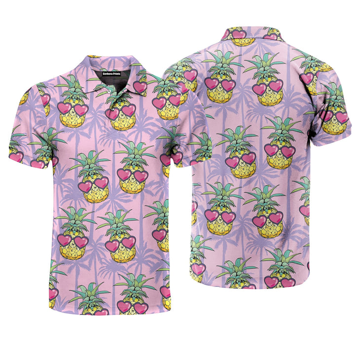 Funny Pineapple Tropical Polo Shirt For Men