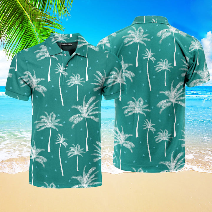 Bright Exotic Tropical Summer Polo Shirt For Men