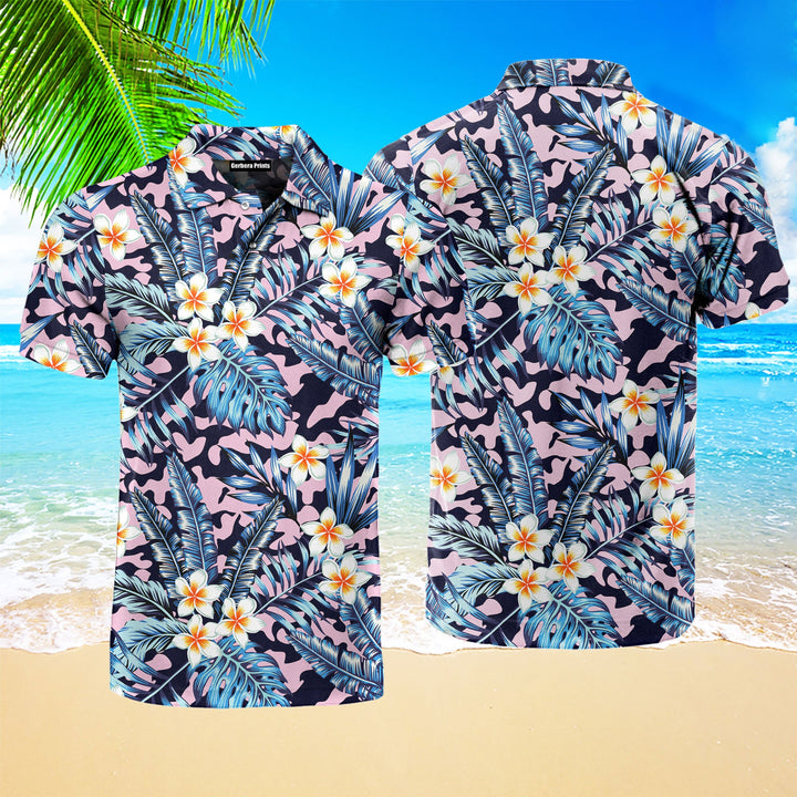 Flowers Tropical Polo Shirt For Men