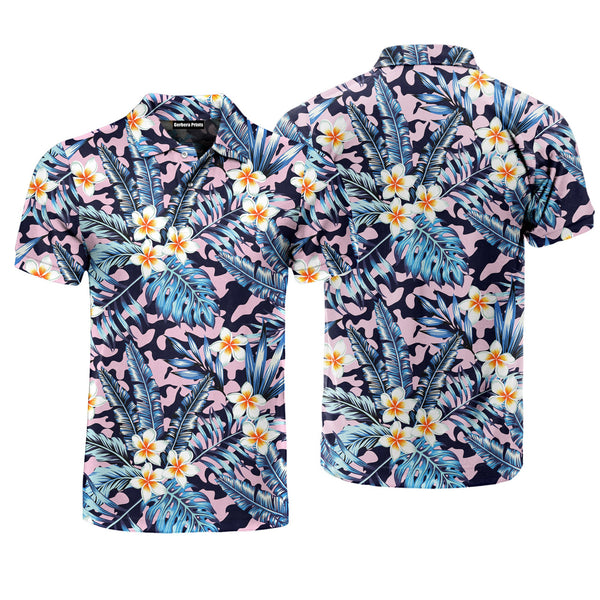 Flowers Tropical Polo Shirt For Men