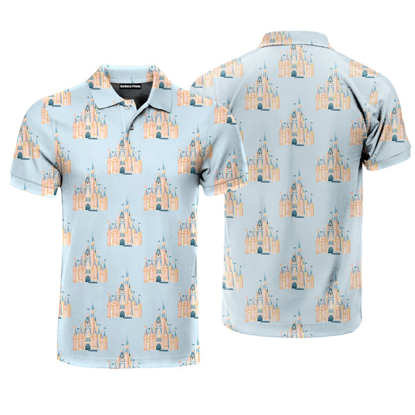 Pink Castle Magic Kingdom Polo Shirt For Men