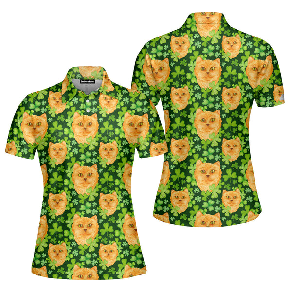 Ginger Cat In Clover Patrick Polo Shirt For Women