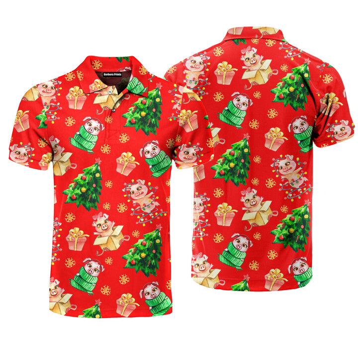 Merry Pigmas Merry Christmas Polo Shirt For Men
