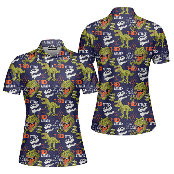 Tyrannosaurus Cool T Rex Polo Shirt For Women