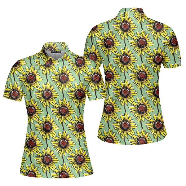 Flowers Make Dream Life Polo Shirt For Women