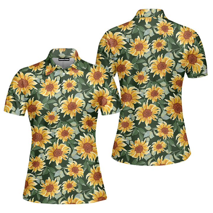 Spring Is Here Sunflowers Polo Shirt For Women