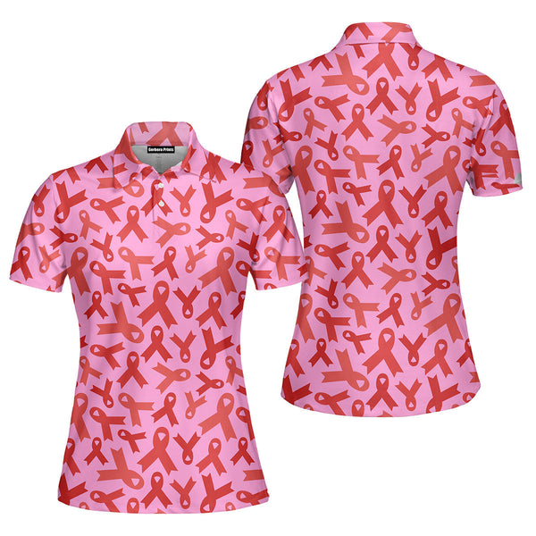 In October We Wear Pink Polo Shirt For Women