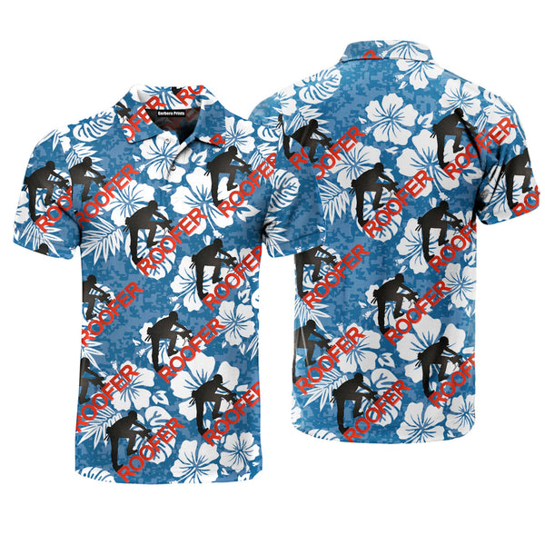 Roofer Tropical Polo Shirt For Men