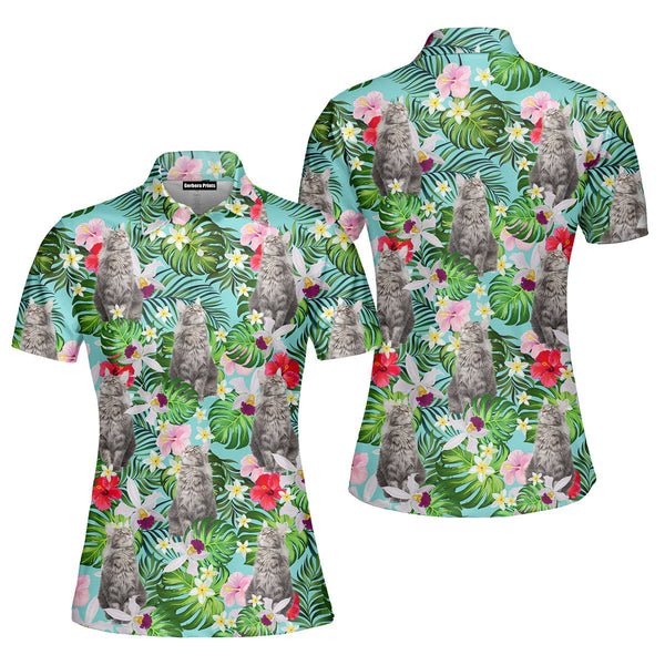 Maine Coon I Know Im Just A Cat But Polo Shirt For Women