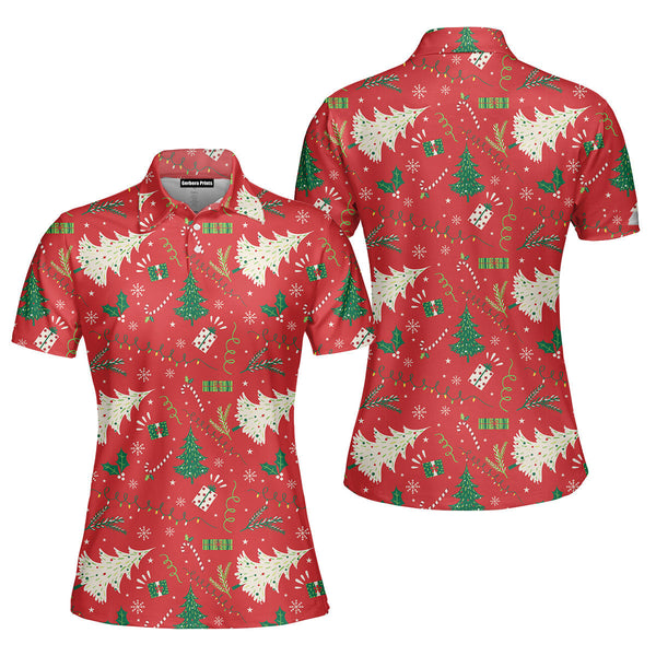 Merry Christmas Polo Shirt For Women